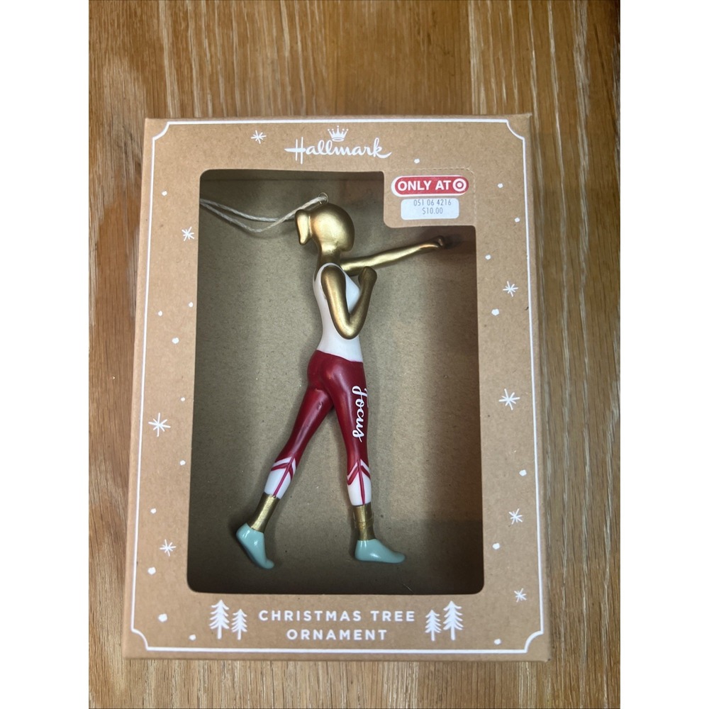 Hallmark Christmas Tree Ornament Kickboxer Kickboxing Focus Target